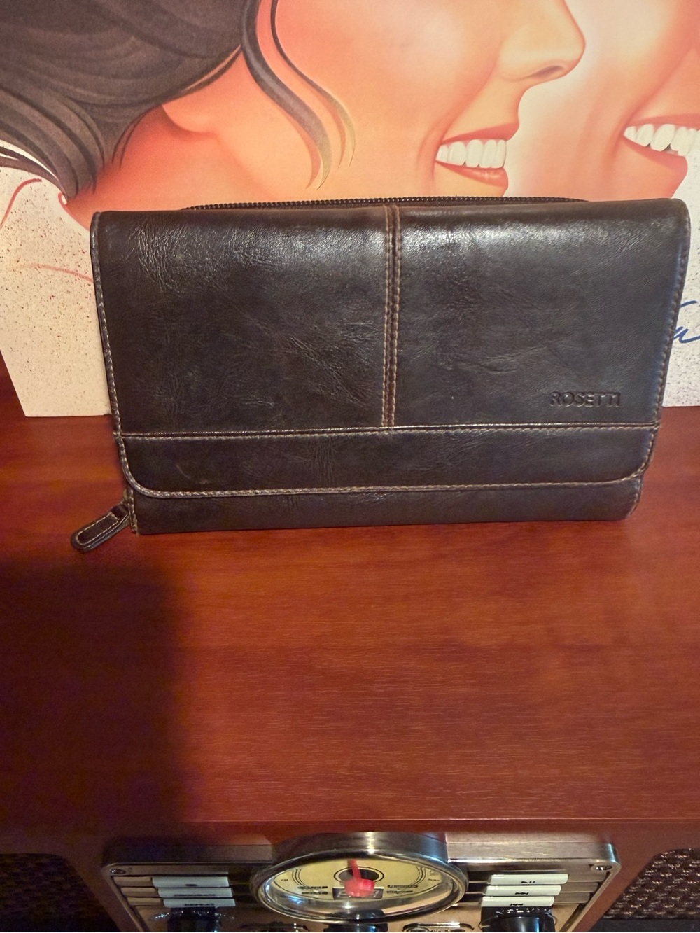 Rosetti Women’s Trifold Brown Leather Wallet/ Organizer